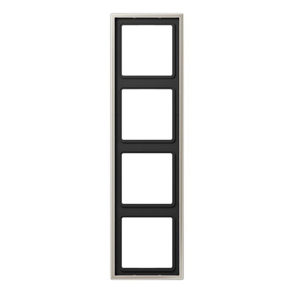 Рамка 4-ая Jung LS Нержавеющая сталь