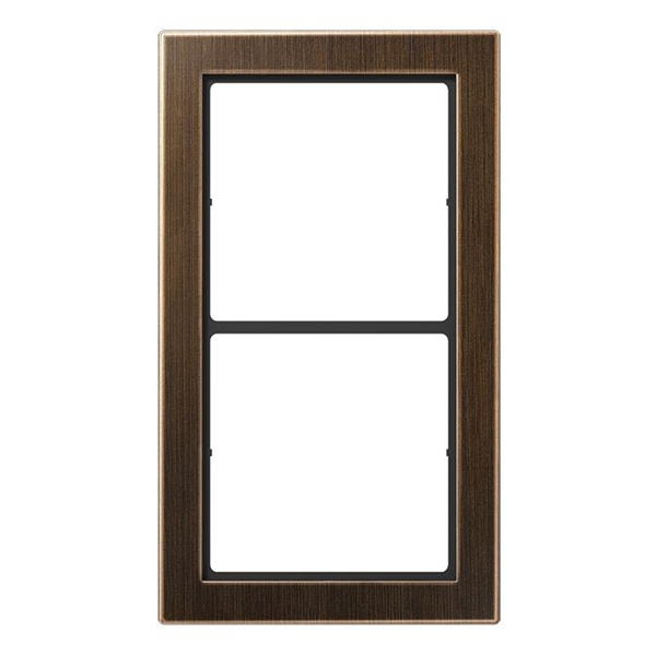 Рамка 2-ая Jung FD-design Латунь Antik