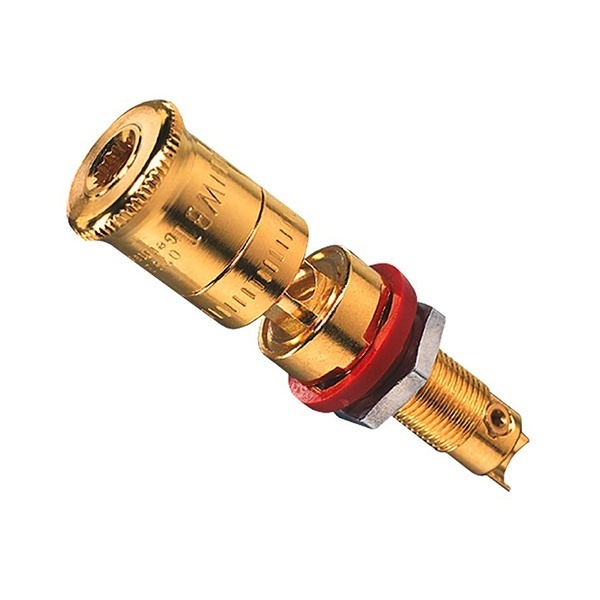 Гнездо Jung High-End для акустики c красным кольцом