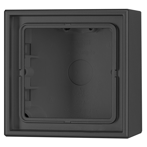 Коробка для накладного монтажа Jung LS 1-ая Черный