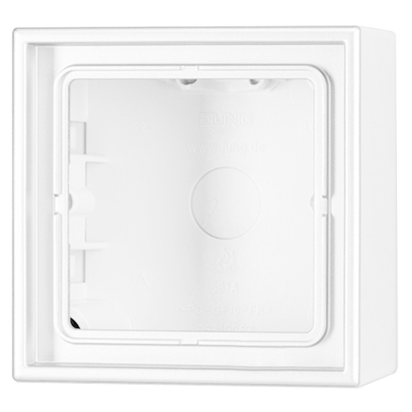 Коробка для накладного монтажа Jung LS 1-ая Белый