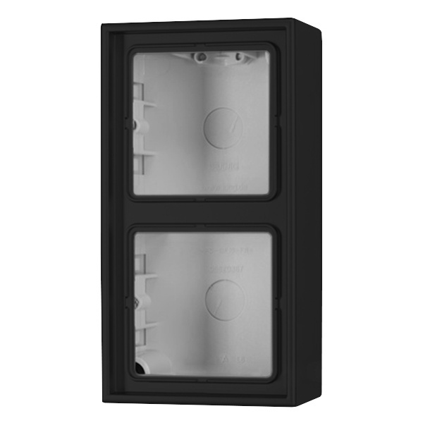 Коробка для накладного монтажа Jung LS 2-ая Черный