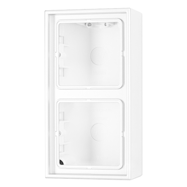 Коробка для накладного монтажа Jung LS 2-ая Белый