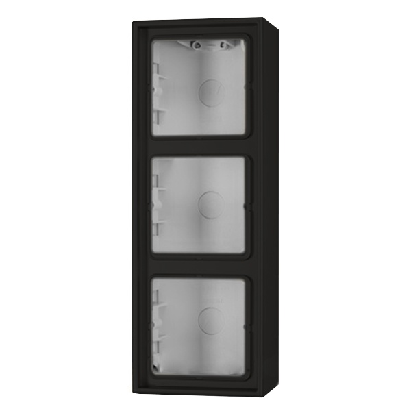 Коробка для накладного монтажа Jung LS 3-ая Черный