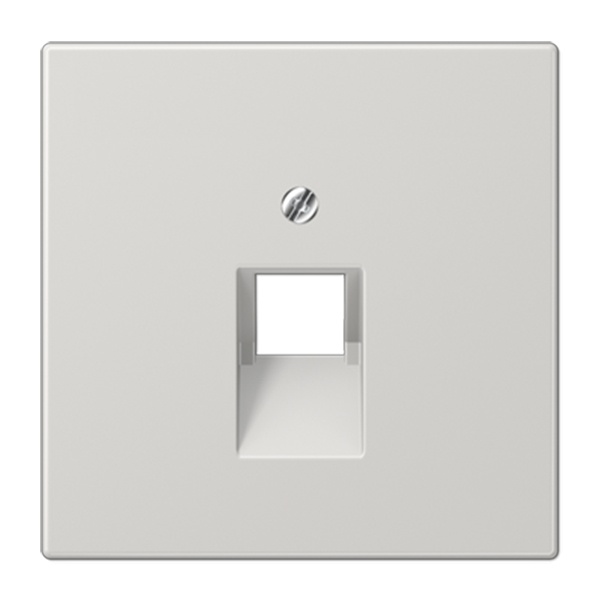 Накладка 1-ая Jung LS компьютерной/телефонной RJ45/RJ11 розетки наклонная Светло-серый