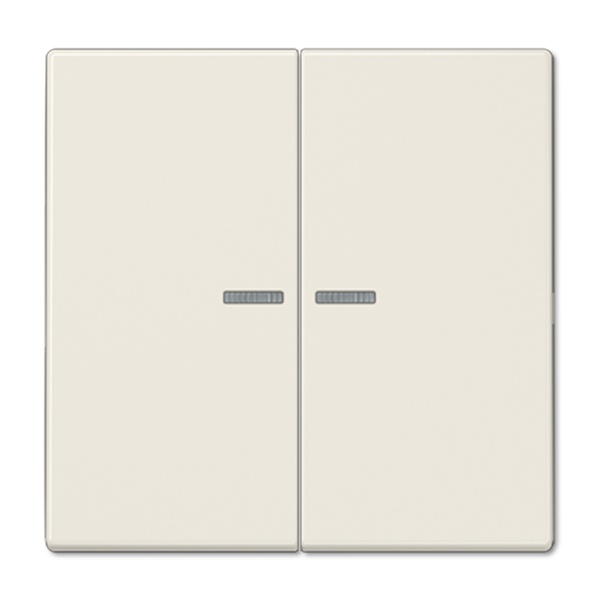 Клавиша 2-ая Jung LS с посветкой для двухклавишного выключателя или кнопки Слоновая кость (бежевый)