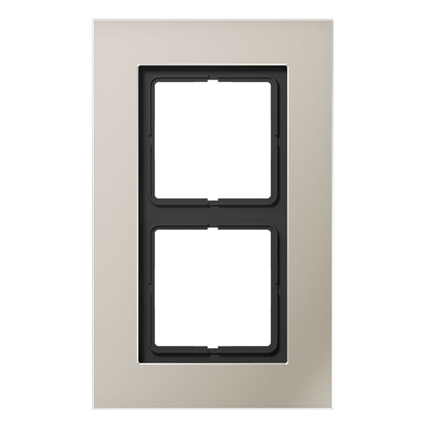 Рамка 2-ая Jung LS-Plus Нержавеющая сталь