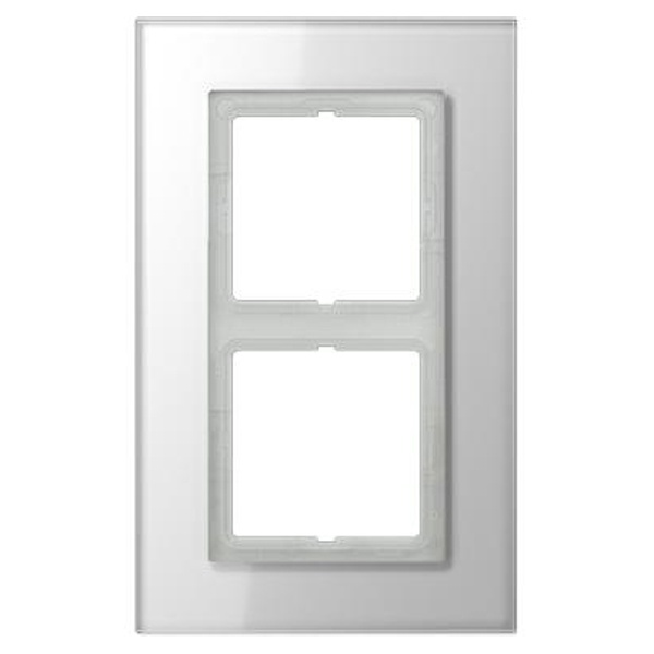 Рамка 2-ая Jung LS-Plus Стекло белое