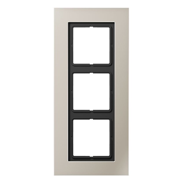 Рамка 3-ая Jung LS-Plus Нержавеющая сталь