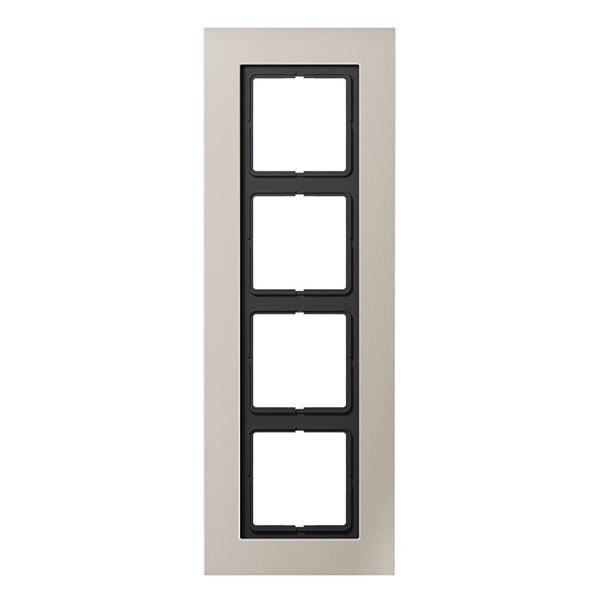 Рамка 4-ая Jung LS-Plus Нержавеющая сталь