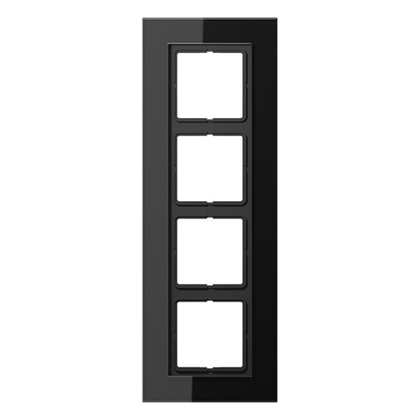 Рамка 4-ая Jung LS-Plus Стекло черное