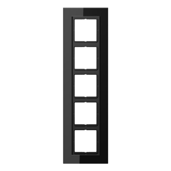 Рамка 5-ая Jung LS-Plus Стекло черное