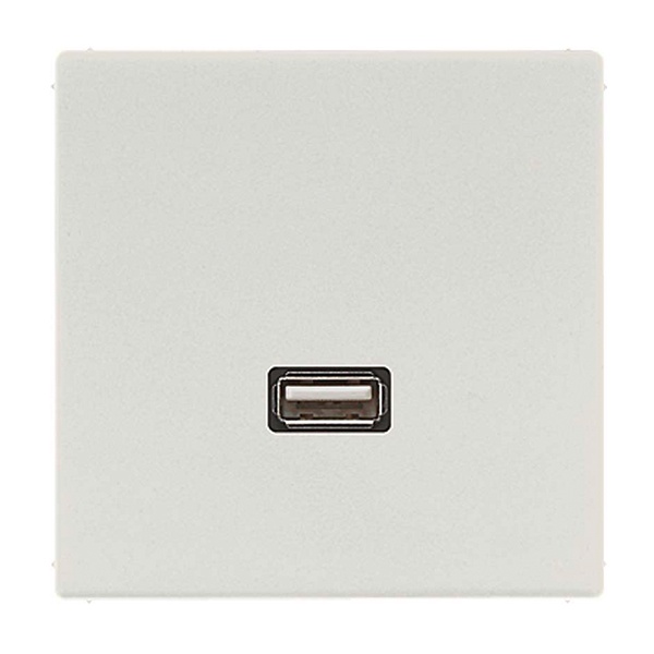 Розетка USB-удлинитель Jung LS 1 местная Светло-серый механизм+накладка