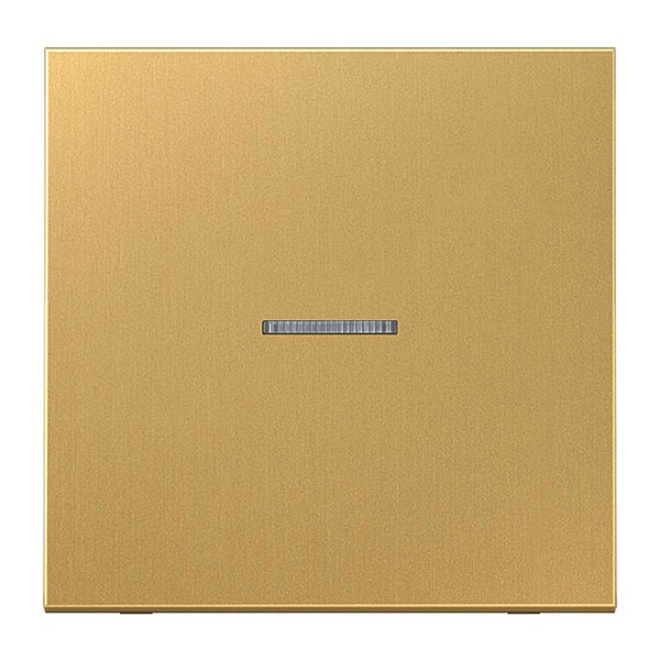 Клавиша 1-ая Jung LS с подсветкой для одноклавишного выключателя или кнопки Латунь Classic