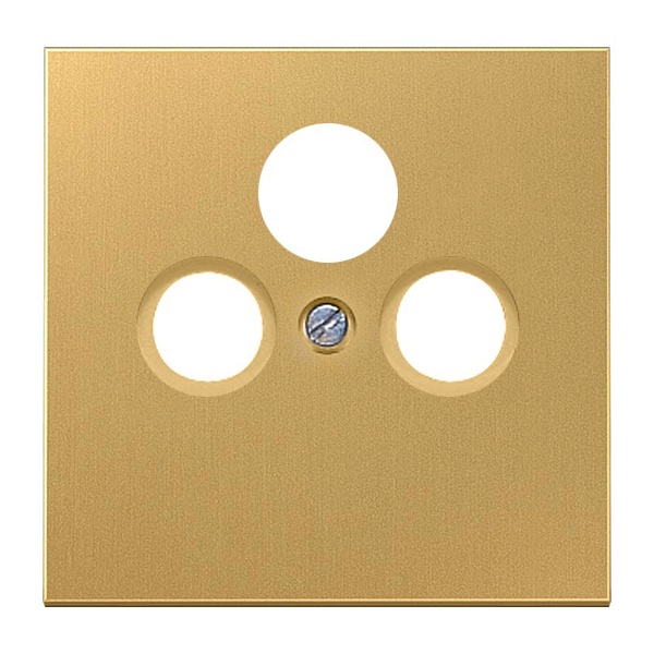 Накладка Jung LS телевизионной розетки TV+FM+SAT Латунь Classic