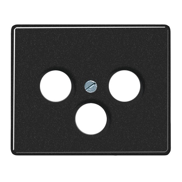 Накладка Jung SL500 телевизионной розетки TV+FM+SAT Черный