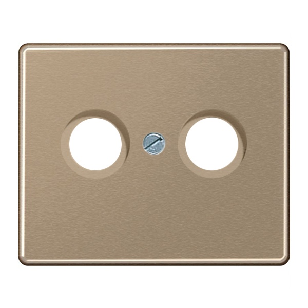 Накладка Jung SL500 телевизионной розетки TV-SAT(FM) Золотая бронза