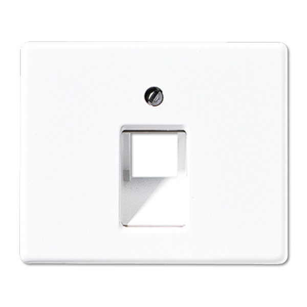 Накладка 1-ая Jung SL500 компьютерной/телефонной RJ45/RJ11 розетки наклонная Белый