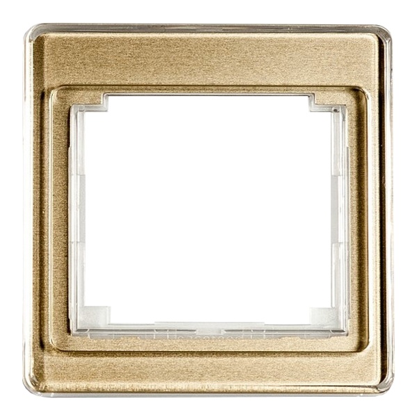 Рамка Jung SL500 для вертикальной и горизонтальной установки 1-ая Золотая бронза