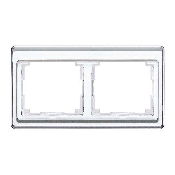 Рамка Jung SL500 для горизонтальной установки 2-ая Белый