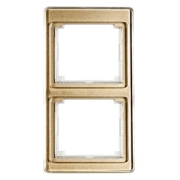 Рамка Jung SL500 для вертикальной установки 2-ая Золотая бронза