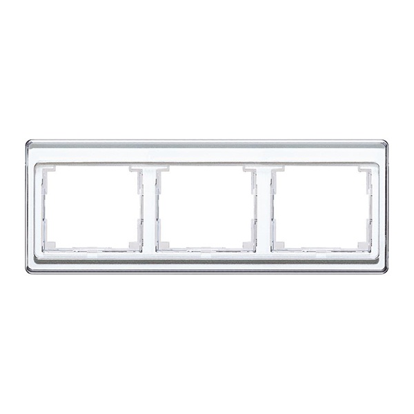 Рамка Jung SL500 для горизонтальной установки 3-ая Белый