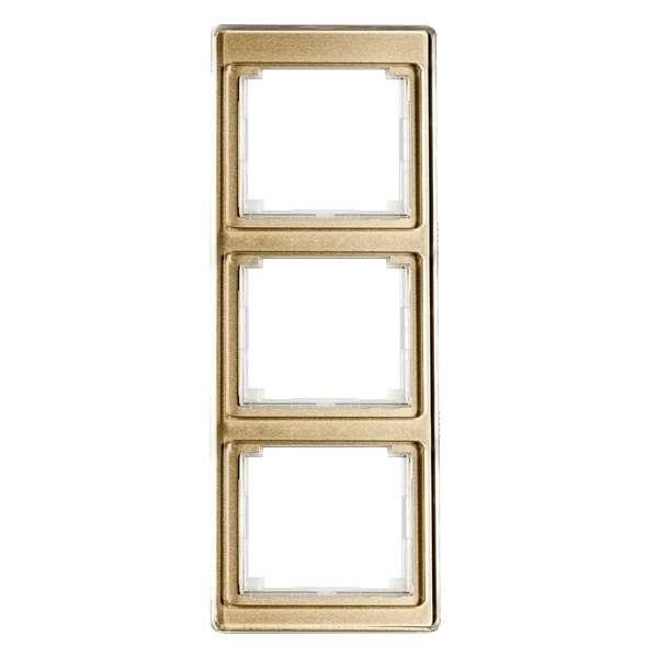 Рамка Jung SL500 для вертикальной установки 3-ая Золотая бронза