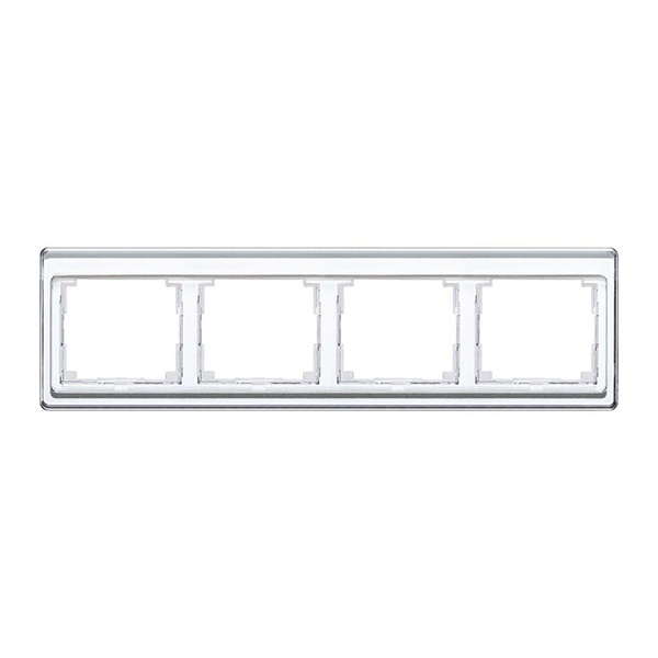 Рамка Jung SL500 для горизонтальной установки 4-ая Белый