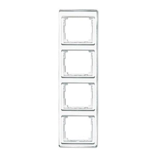 Рамка Jung SL500 для вертикальной установки 4-ая Белый