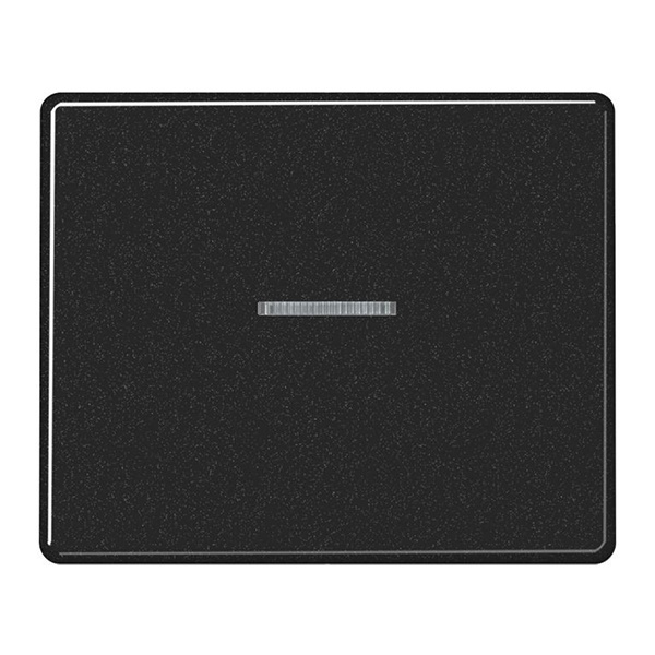 Клавиша 1-ая Jung SL500 с подсветкой для одноклавишного выключателя или кнопки Черный