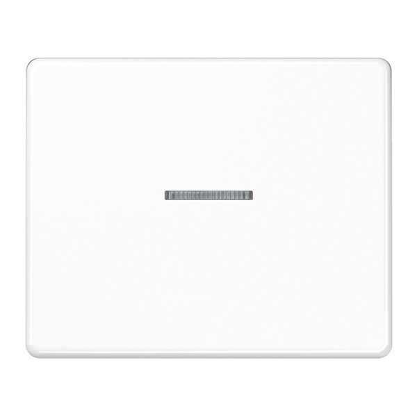 Клавиша 1-ая Jung SL500 с подсветкой для одноклавишного выключателя или кнопки Белый