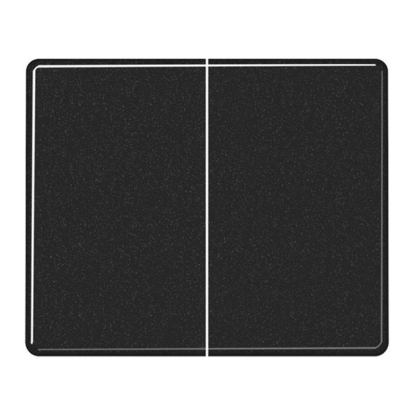 Клавиша 2-ая Jung SL500 для двухклавишного выключателя или кнопки Черный