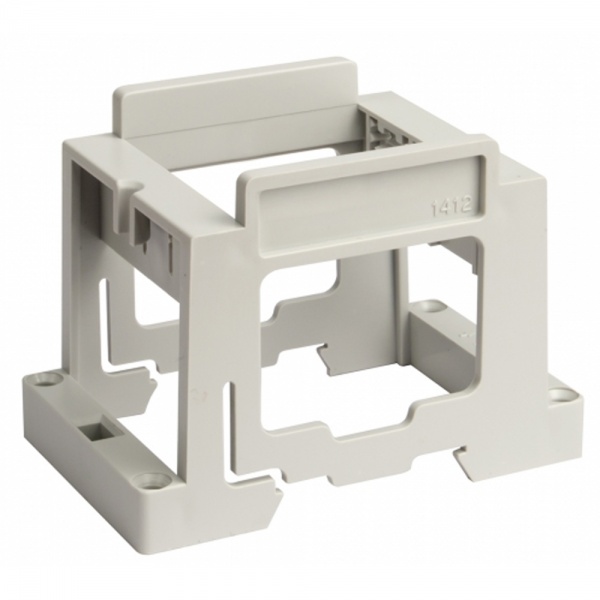 Суппорт DKC под розетку BRAVA на DIN рейку, цвет серый RAL 7035