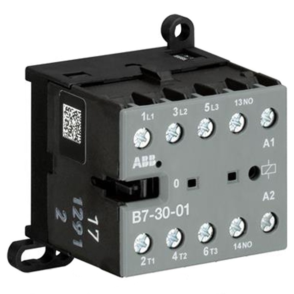 Миниконтактор ABB B7-30-01 12A (400В AC3) 20A (400В AC1) катушка 24В АС