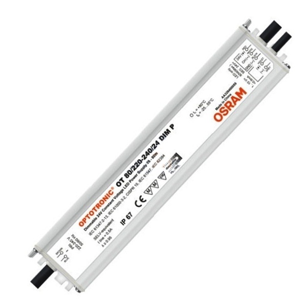 Блок питания для светодиодной ленты Osram Optotronic OT 8/220-240/24 IP20 0-8W 24V 80х40х22