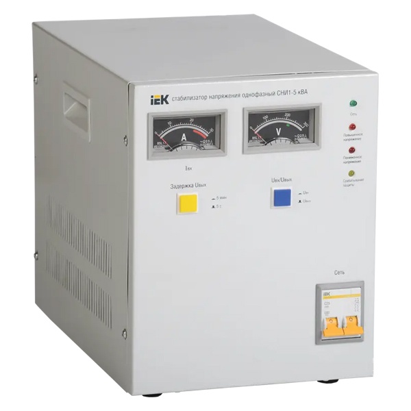 Стабилизатор напряжения ИЭК СНИ1-5 кВА однофазный