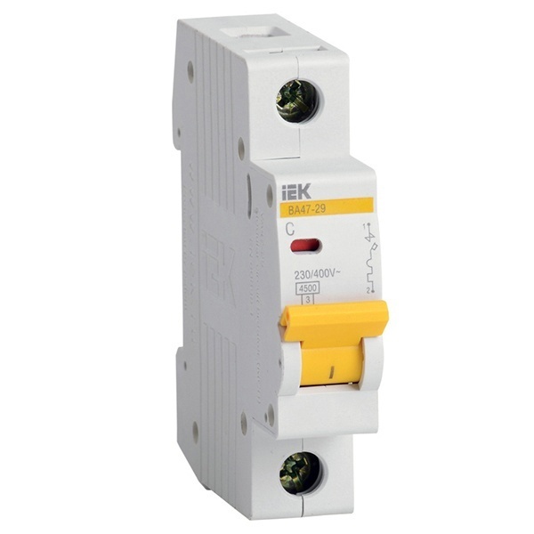 Автоматический выключатель ИЭК ВА47-29 1Р 50А 4,5кА характеристика С (автомат электрический)