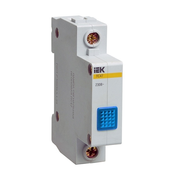 Сигнальная лампа ИЭК ЛС-47 220В синяя (неон)