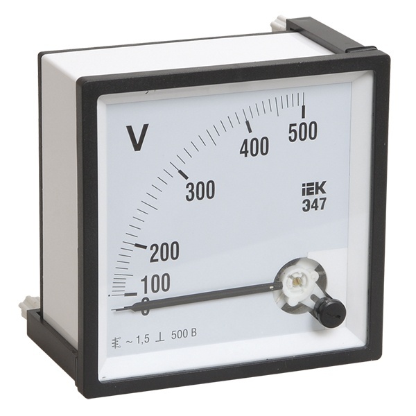 Вольтметр аналоговый ИЭК Э47 500В класс точности 1,5 96х96мм