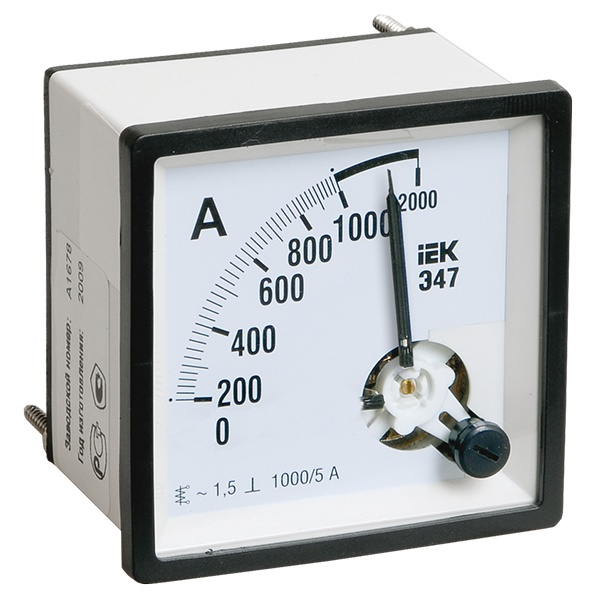 Амперметр аналоговый ИЭК Э47 1500/5А класс точности 1,5 72х72мм