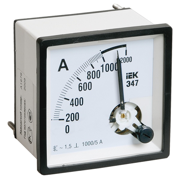 Амперметр аналоговый ИЭК Э47 50А класс точности 1,5 96х96мм