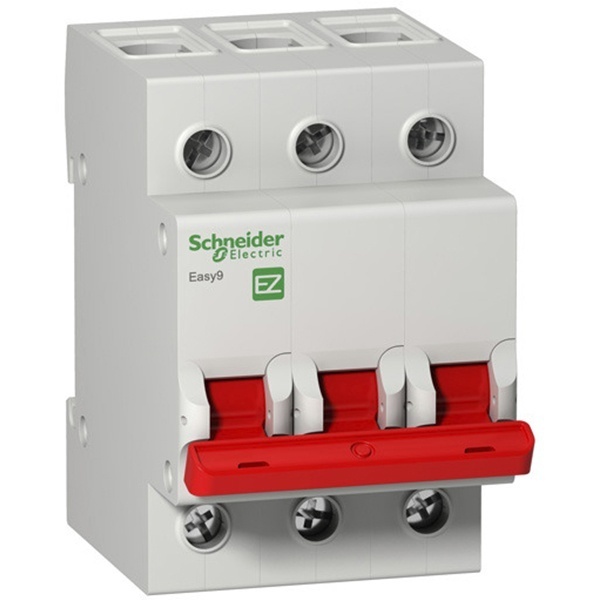 Выключатель нагрузки Schneider Electric 3П 63А 400В трехфазный Easy9 (рубильник)