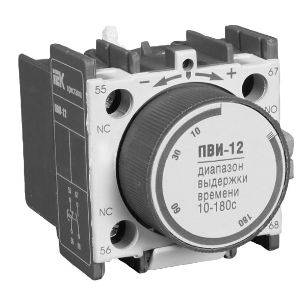 Приставка ИЭК ПВИ-12 задержка на включении 10-180сек. 1Н.З+1Н.О