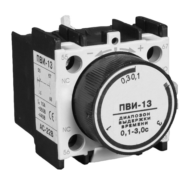 Приставка ИЭК ПВИ-13 задержка на включении 0,1-3сек. 1Н.З+1Н.О