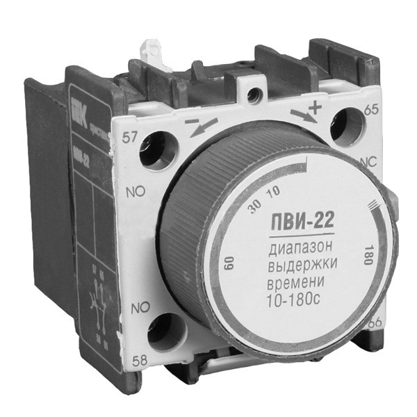 Приставка ИЭК ПВИ-22 задержка на выключении 10-180сек. 1Н.З+1Н.О