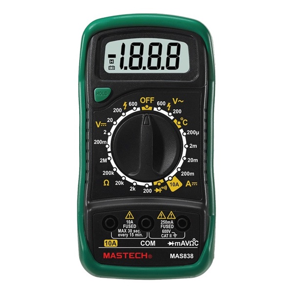 Портативный мультиметр цифровой Mastech MAS838