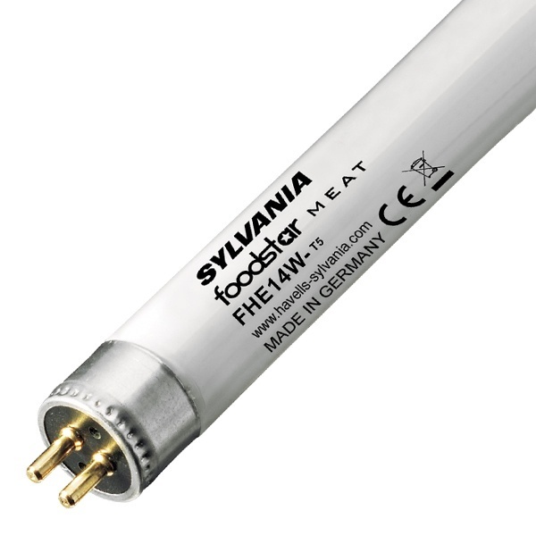 Люминесцентная линейная лампа Sylvania T5 FHE 14W/176 Foodstar Meat G5 для мясных продуктов