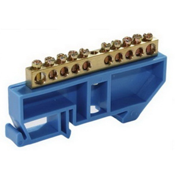 Шина ИЭК N (ноль) на DIN-изол ШНИ-6х9-10-Д-С