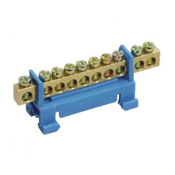 Шина ИЭК нулевая на DIN-изолятор типа Стойка ШНИ-6х9-10-С-С