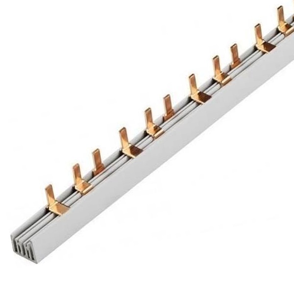 Шина соединительная (гребенка) ИЭК 2-полюсная (N L1 N L1) 63А 54 модуля длина 1000мм